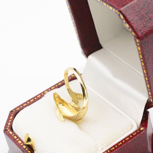 14K Dolphin Wrap Ring - Picture 4 of 11